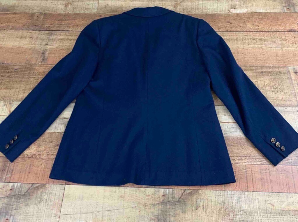 Pendleton Womens One Button Blazer Blue Notch Lap… - image 2