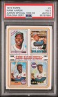 HANK AARON 1974 Topps Signed Special #5 HOF PSA/DNA Autograph PSA 3 Auto 9