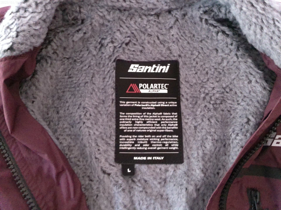 Santini Polartec Alpha Biking Jacket Size: Large - Image 4 of 4