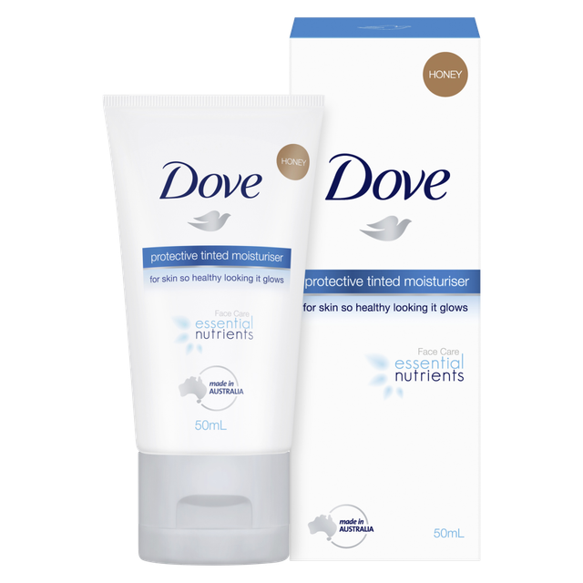Dove Essential Nutrients Tinted Moisturiser SPF 15 Honey 50ml for sale