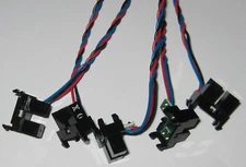 5 X Aleph OJ Slotted Optical Switch w/ Mount Clip / Wires - 1/8" ( 3.2mm ) Slot