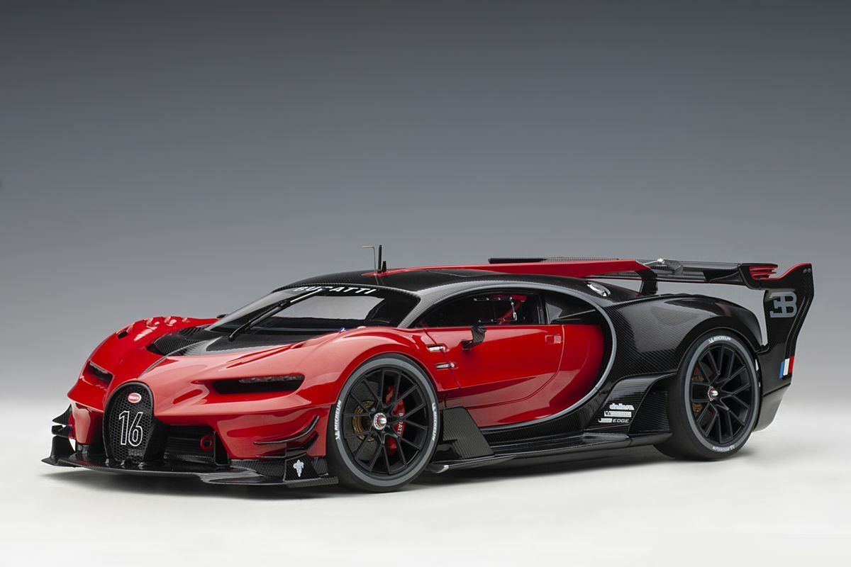 Autoart 1 18 Bugatti Vision Gran Turismo Red Black Carbon Finished Produ Hv6 For Sale Online Ebay