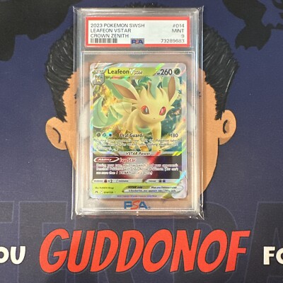 PSA 9 MINT 2023 Pokemon Crown Zenith LEAFEON VSTAR #014 | eBay