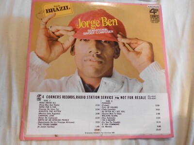 Jorge Ben (2376) From Brazil 1967 PROMO	4 Corners Of The World FCL-4247 US-Press