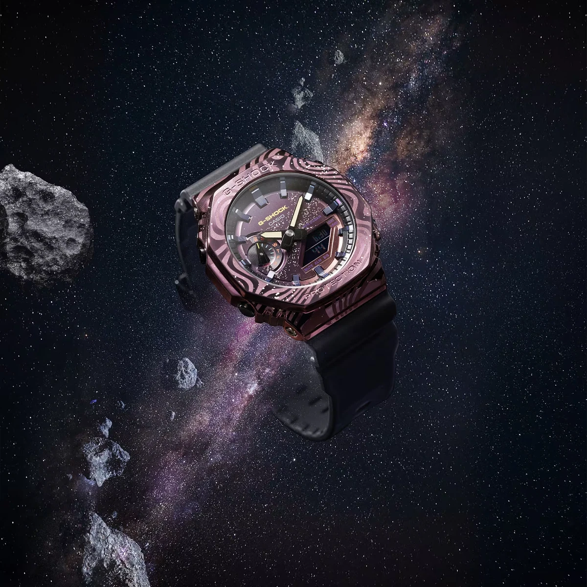 CASIO G SHOCK Men s Watch Ana Digi GM 2100MWG 1AJR Galaxy Motif