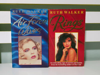 Lot of 2x Ruth Walker PB Books: Rings & Air Force Wives! 1987 PB Fiction