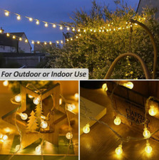 GLOBE INDOOR OUTDOOR FAIRY LIGHTS LOW VOLTAGE 49ft 100 LED