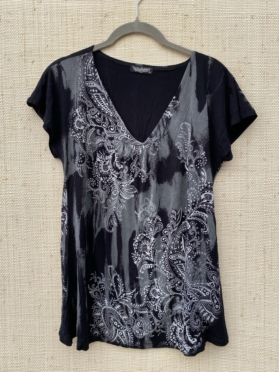 A-45)Tシャツ(M)VANILLA SUGAR Vanilla sugar Sz L Graphic T-shirt top Short Sleeve Black | eBay