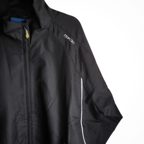 Mid-2000s Reebok Hockey Warm-Up Jacket Men’s XL Rbk Windbreaker Black Unworn - Picture 4 of 19