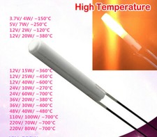 Varilla calefactora de cerámica MCH 1 pieza ɸ3,8 * 60 mm (diámetro * Longitud) Elemento calefactor resistivo
