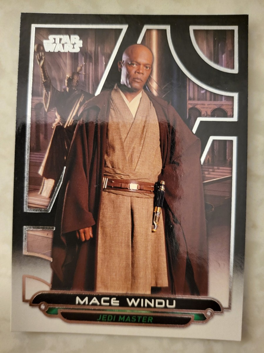Topps Star Wars Galactic Files Mace Windu Card #rots-9 | eBay