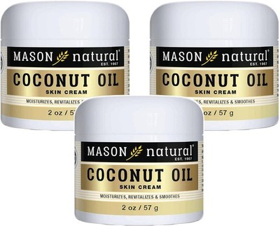 MASON NATURAL Coconut Oil Beauty Cream, Hydrating Moisturizer With Collagen for