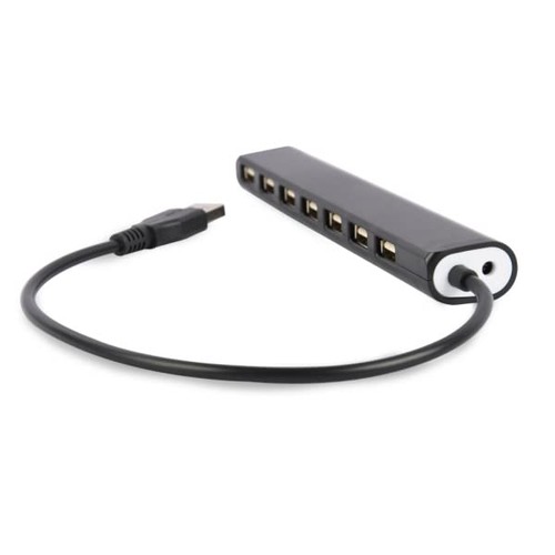 7 Port USB 2.0 HUB Black - 第 1/1 張圖片