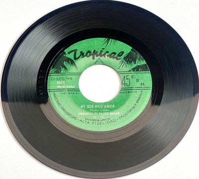 Pacho Galan Y Su Orquesta   Rapsodia Sueca / Ay Que Rico Amor Rare press  Single