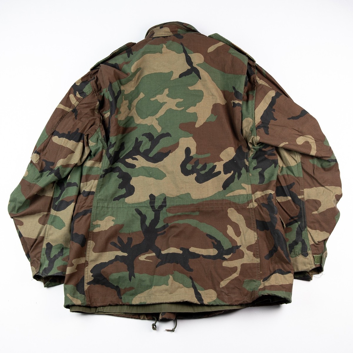 modern V-five ロカビリージャケット アーガイル Vintage 1986 US Army M-65 Field Jacket Woodland Camo Alpha