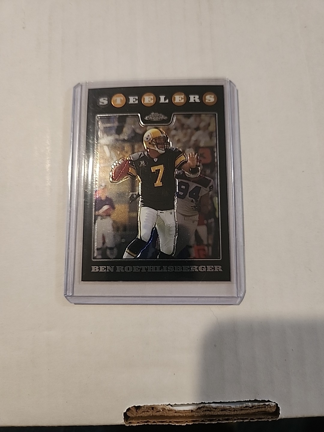2008 Topps Chrome Ben Roethlisberger Black Refractor Card TC12