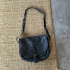 Bree Handtasche Tasche Umhängetasche Vintage Schwarz Echtleder Leder