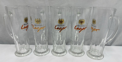 5 SAHM Binding Lager Beer 0,3l The International Taste Glasses 7 1/2 in Pilsners