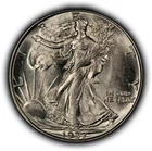 1937 50c Walking Liberty Silver Half Dollar - UNC - SKU-H3923