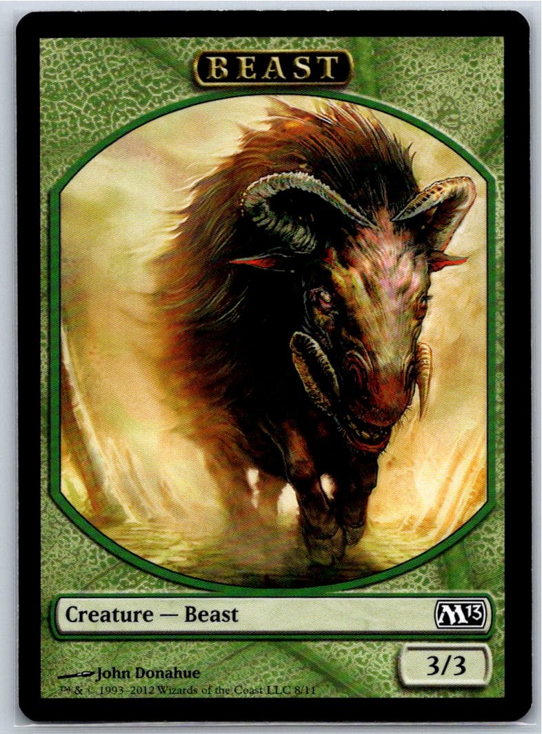 Beast Token Magic 2013 (M13) 8 MTG Card NM