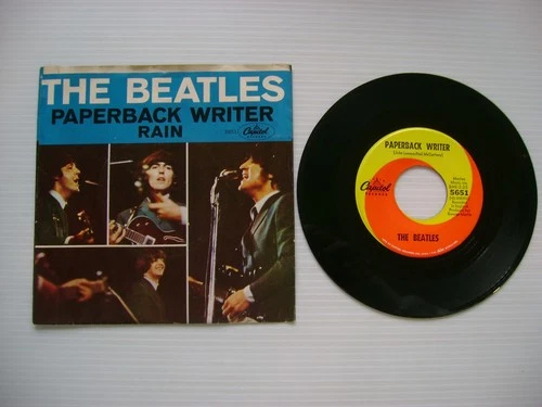 THE BEATLES - PAPERBACK WRITER / RAIN Capitol 5651 45 & Picture Cover