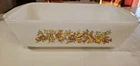 Vintage Pyrex Spice Of Life Loaf Pan, Clean, White
