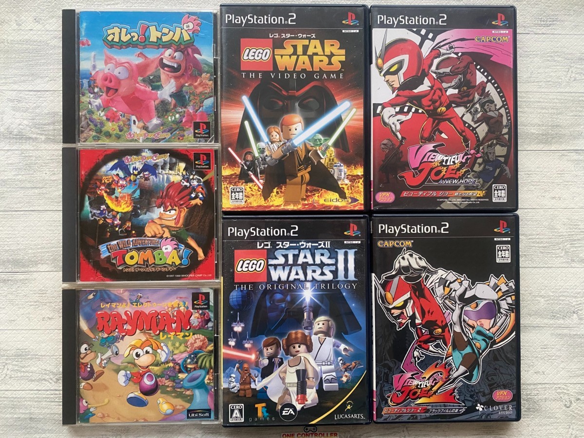 SONY PS 1 2 Tomba & Rayman & Lego Star WarsⅠⅡ & Viewtiful Joe 1