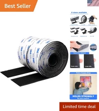 All-Purpose Hook and Loop Tape 2in x 10ft - Heavy Duty Nylon Adhesive Strips