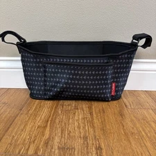 Preowned Skip Hop Express Stroller Caddy Organizer Black w/ Gray Arrow, Age 0+