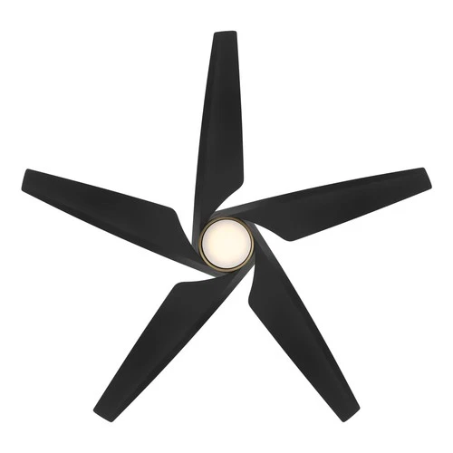 Minka Aire Switch 60" Ceiling Fan - Coal Black 5-Blade Remote Control - Picture 3 of 3