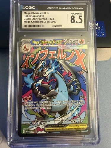 Mega Charizard X ex 023: Black Star Promo, Mega Charizard X ex UPC CGC 8.5