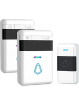 Loud Wireless Doorbell Plug in Cordless Doorbells Waterproof Door Bell Chime Kit