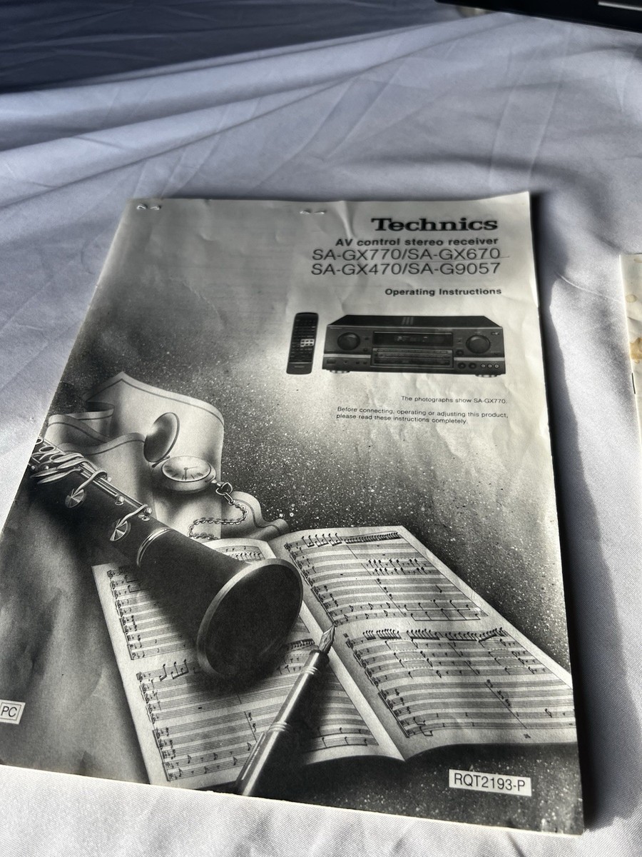 Vintage Technics SA-GX670 Stereo Receiver With Remote Manuals | eBay