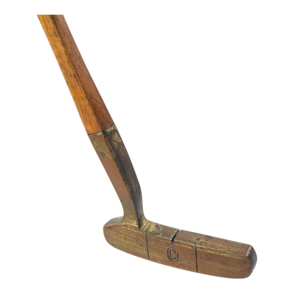 Putter Otey Crisman 3HW Super Deluxe eje de madera de nogal americano de doble cara 35" LEER Foto 2 de 4