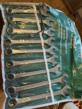 LARGE KAMASA METRIC COMBINATION SPANNERS X 9 Complete Set