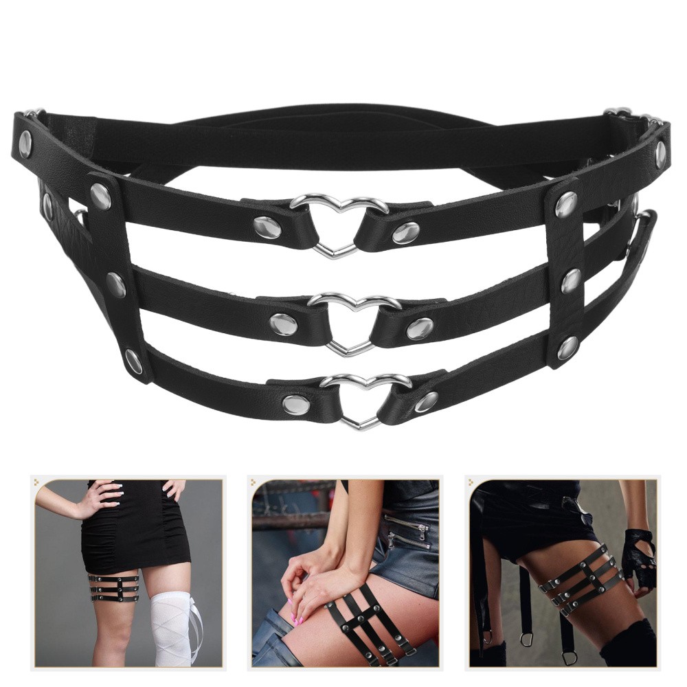 FILA Punk Tre File di Giarrettiere Miss Coscia Regolabile per Cinture Donna