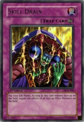 Skill Drain - DCR-049 - Rare - 1st Edition Lightly Played, English LP Yugioh!