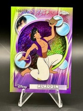 2026 Topps Chrome Disney Aladdin Purple & Light Green Shimmer Refractor /175