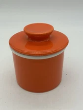 Sweese Ceramic Butter Bell Keeper Orange & White