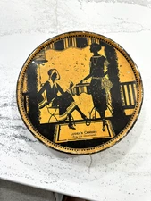 VINTAGE LUDEN'S CANDIES BON AIR ASSORTMENT TIN READING PA ART DECO CANDY 10" D