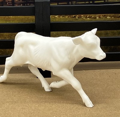 1:12 Unfinished Running Calf Cow 3d Print Classic Scale Breyer Model Horses Etc