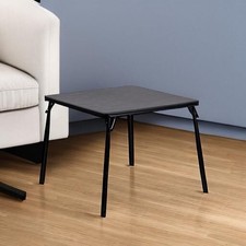 Square Folding Multipurpose Card Table with Padded Vinyl Top Portable Game Table