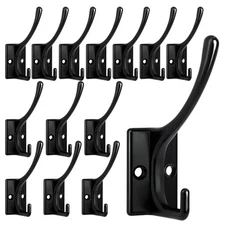 14 Pack Coat Hooks, Heavy Duty Coat Hooks Wall Mounted with 28 Screws