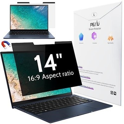 Peslv Magnetic Laptop Privacy Screen 14 inch for 16:9 Computer Monitor, 14'' Remo