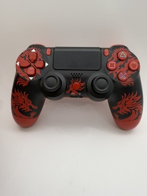 Custom Sony PS4 Controller Wireless Red Dragon Gamepad DualShock 4 Slim 