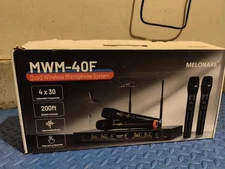 MWM-40F Wireless Microphone System, Wireless Mic Set w/ 4 Mice