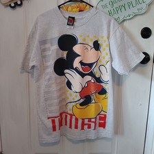 Vtg Mickey Mouse Graphic Tshirt Mickey Unlimited Brazos USA Made Size Large