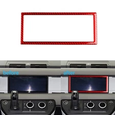 Navigation Screen Frame Carbon Fiber Interior For Land Rover Defender 2020-2023