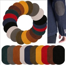 2Pcs Large Suede Leather  Elbow Knee Iron/ Sew on Oval Repair Size 18cmx 11cm #1