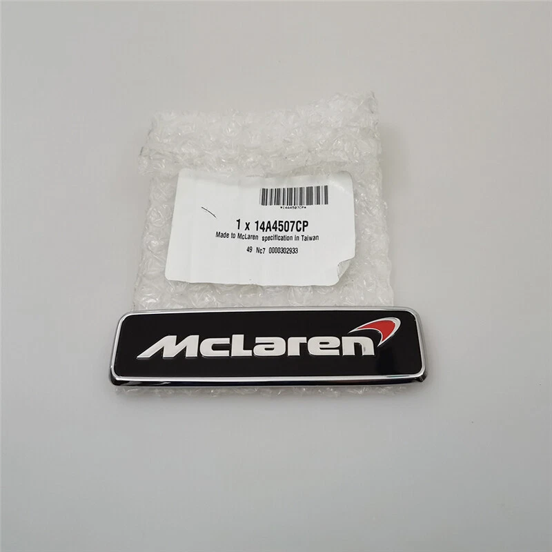 1XGenuine McLaren 720S GT Front Hood Chrome Emblem Badge 14A4507CP  